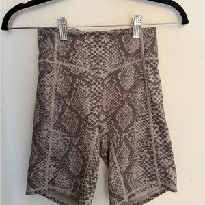 Balance Athletica / Vitality High-Waist Snake Print Biker Shorts